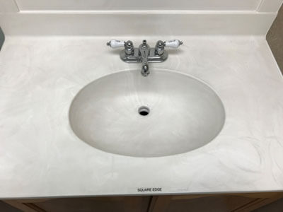 basic oval shaped vanity sink