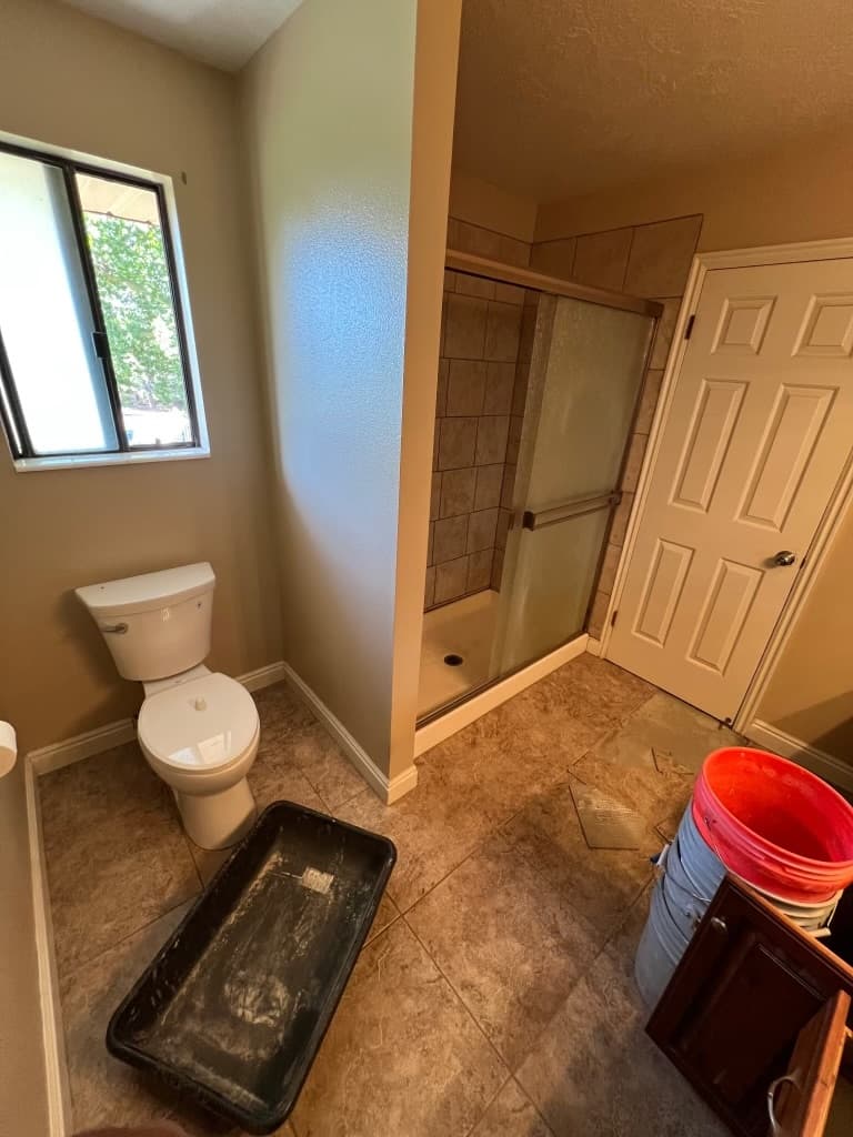 Tub before replacement