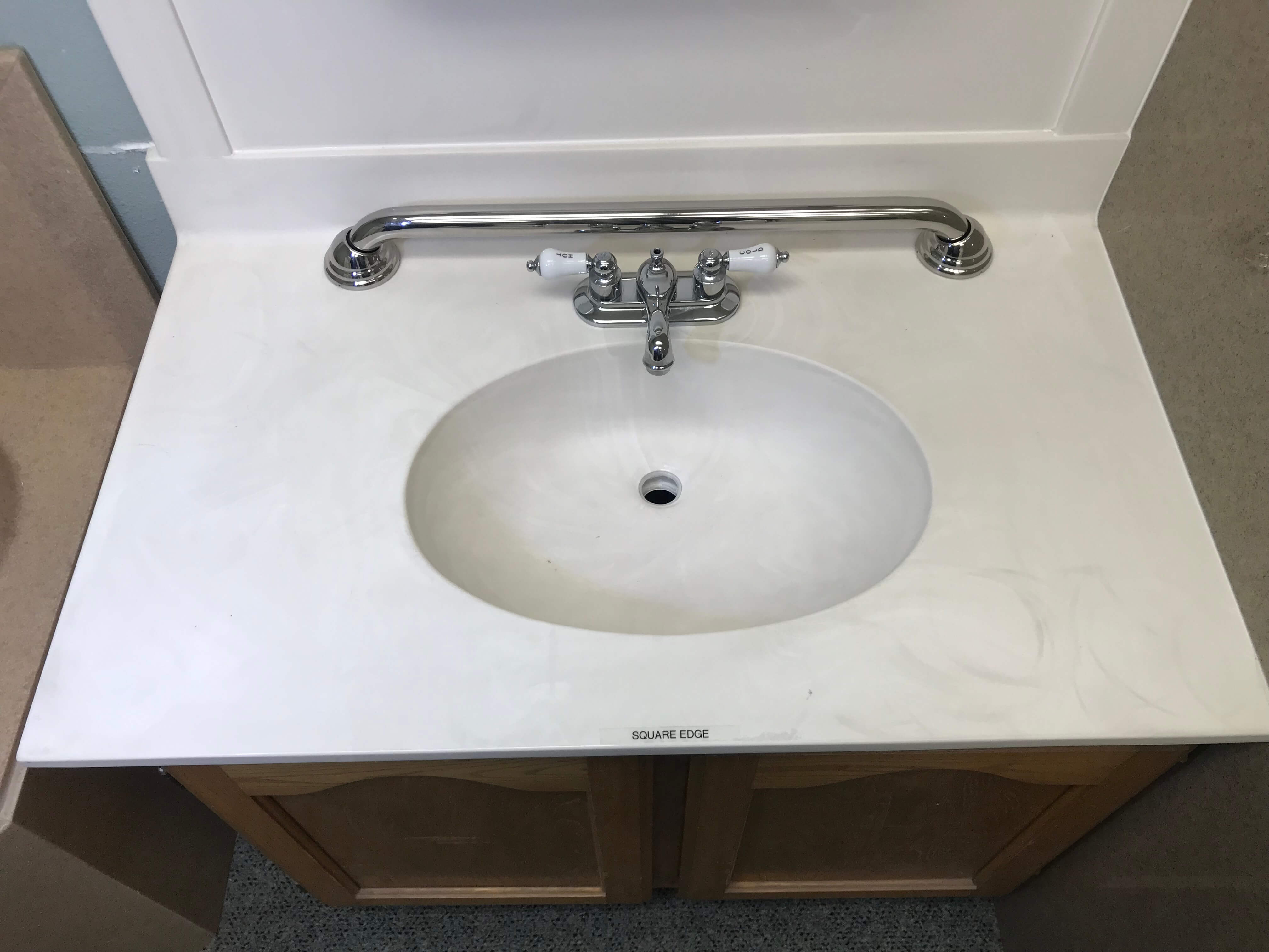 basic oval vanity
