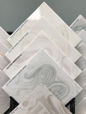 green white tiles